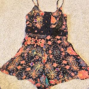 Topshop Floral Romper